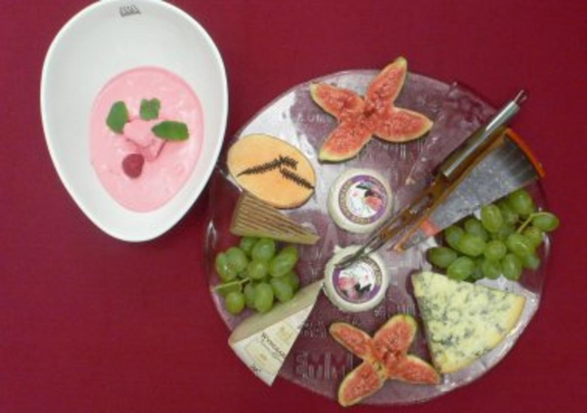 Berliner-Weiße-Dessert und Käsevariationen
