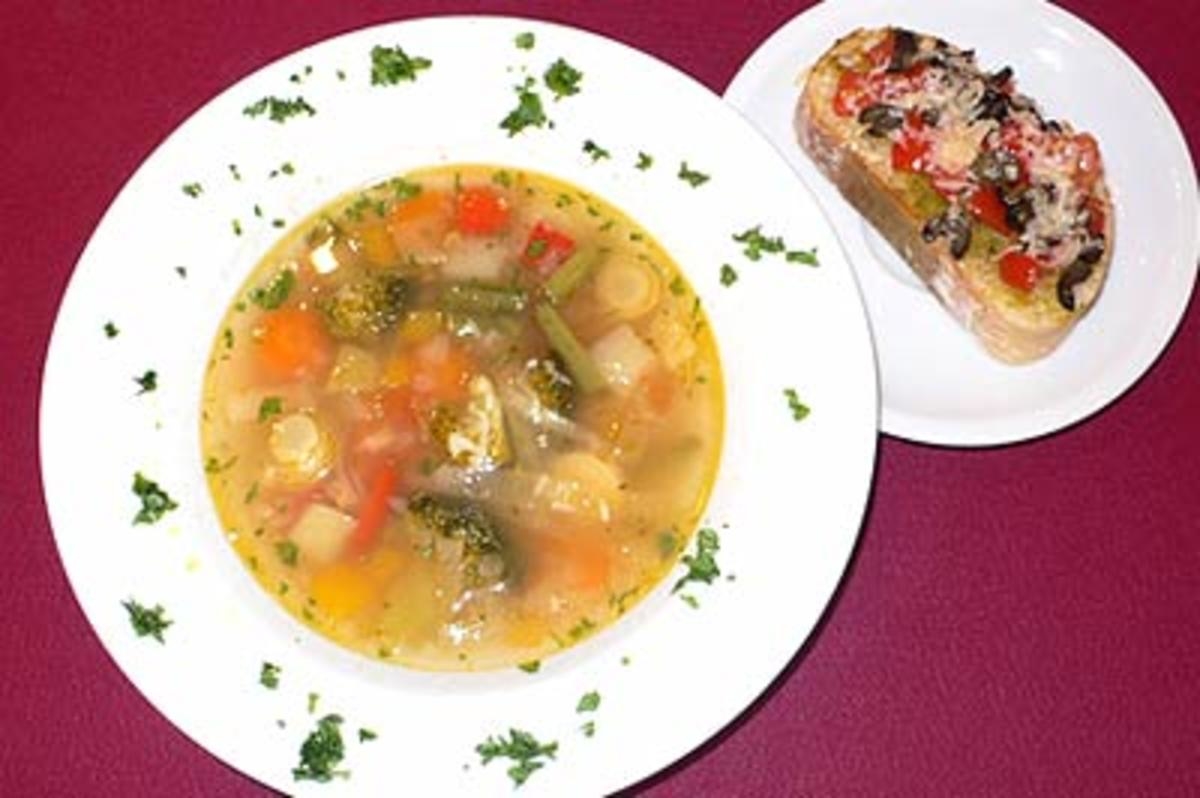 Bruschetta und Minestrone