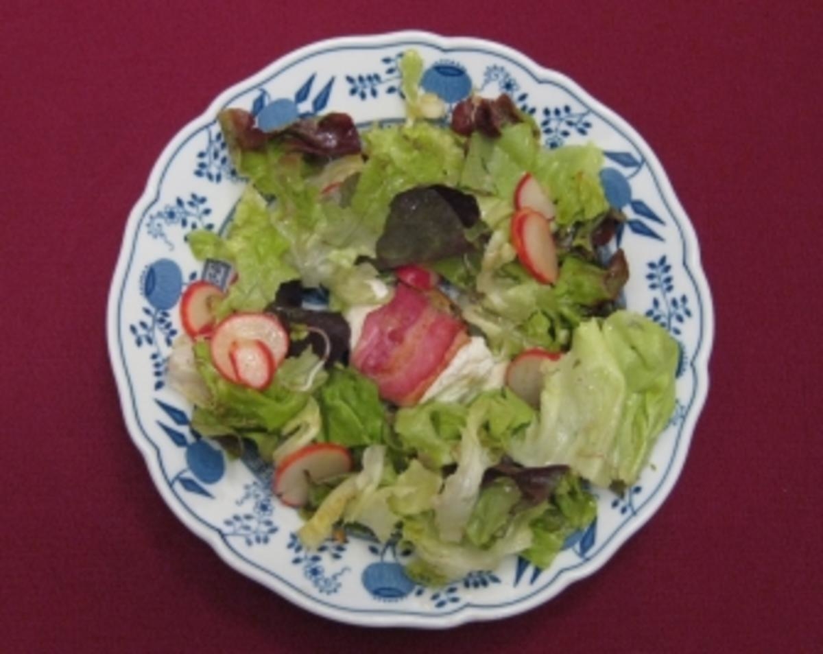 Chèvre chaud auf wilden Kartoffeln