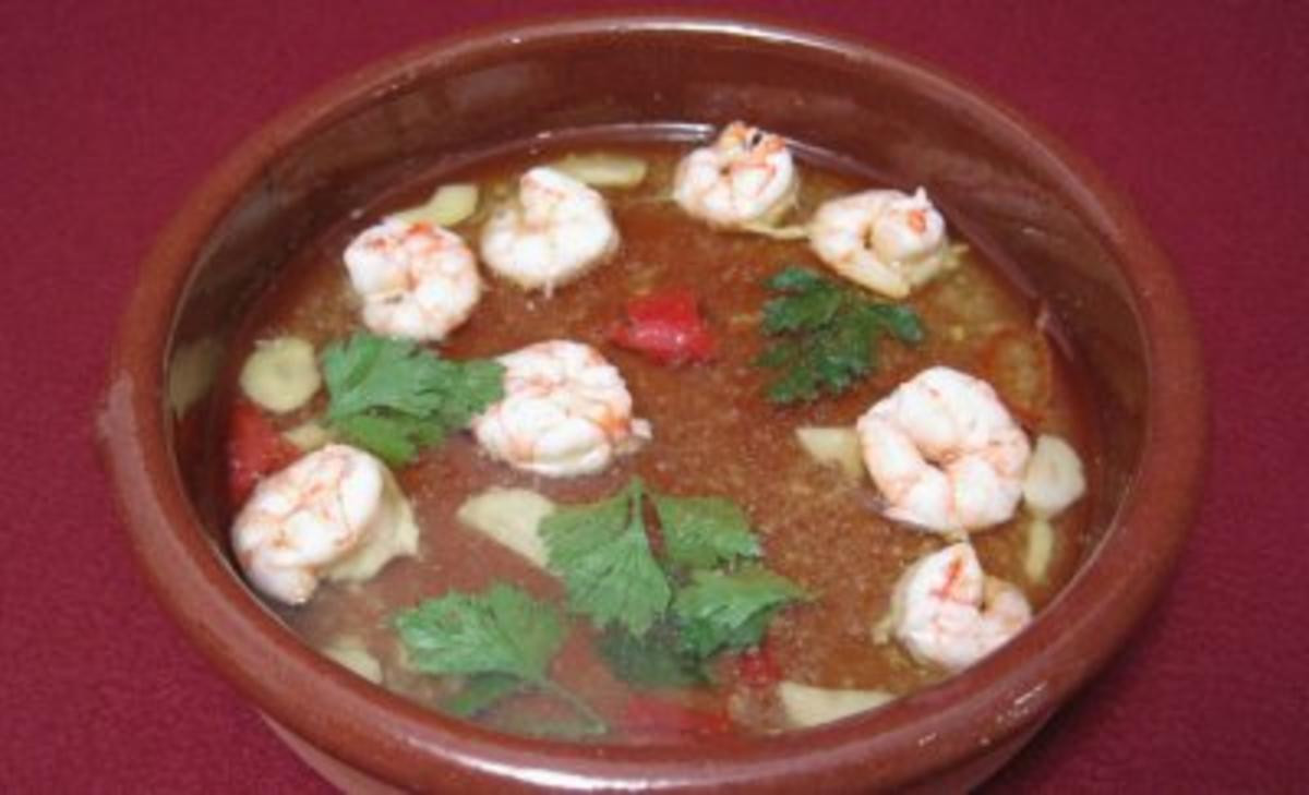 Garnelen in Knoblauchöl