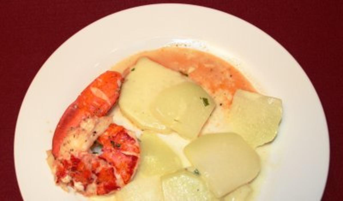 Hummer mit Rahmkohlrabi