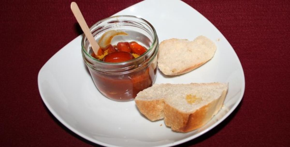 Karotten-Currywurst im Glas