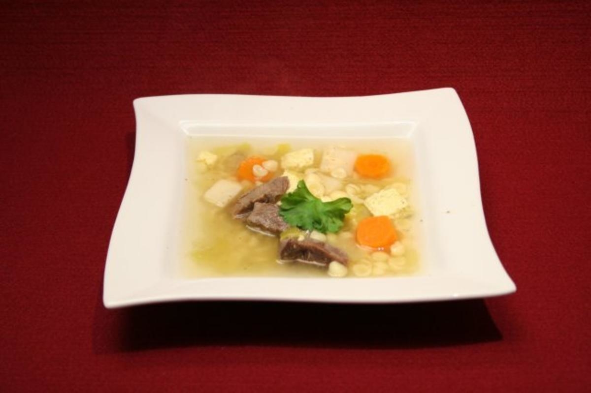 Rinderkraftbrühe mit Eierstich