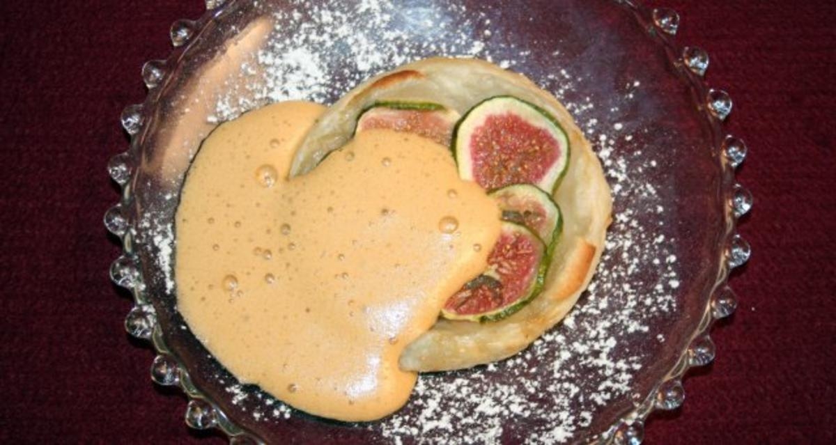 Feigentarte mit Zabaione