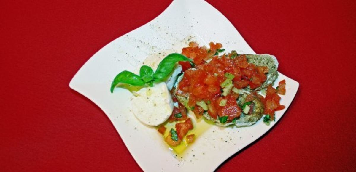 Bruscetta mit Büffelmozzarella