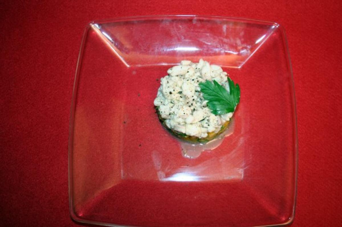 Ceviche mit Mango-Avocado-Tartar
