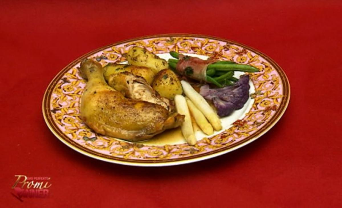 Bild zu: "Goldbroiler mit Petersilienkartoffeln und Mischgemüse (Hanka Rackwitz)"