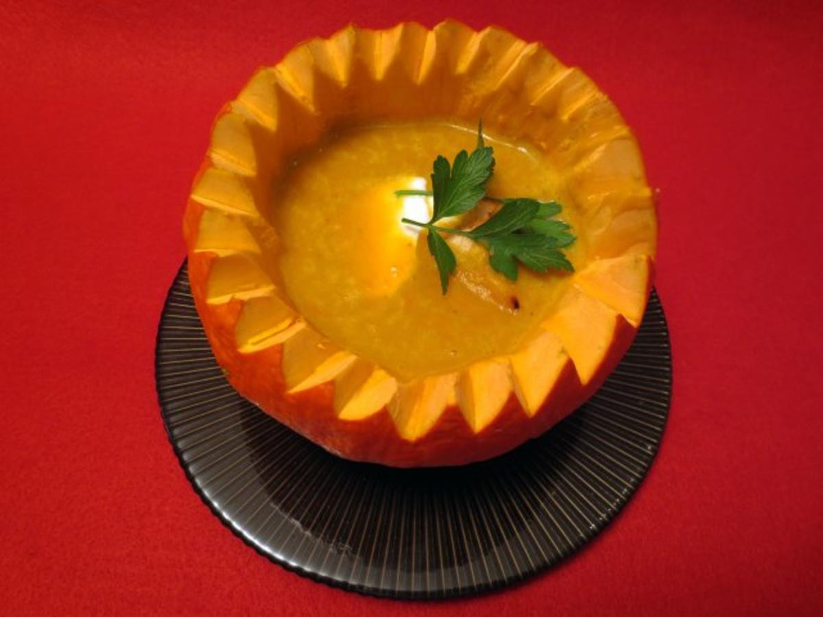 Kürbiscremesuppe mit Ras el Hanout