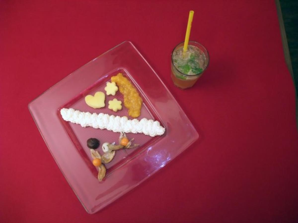 Caipirinha-Mousse mit Mangosoße