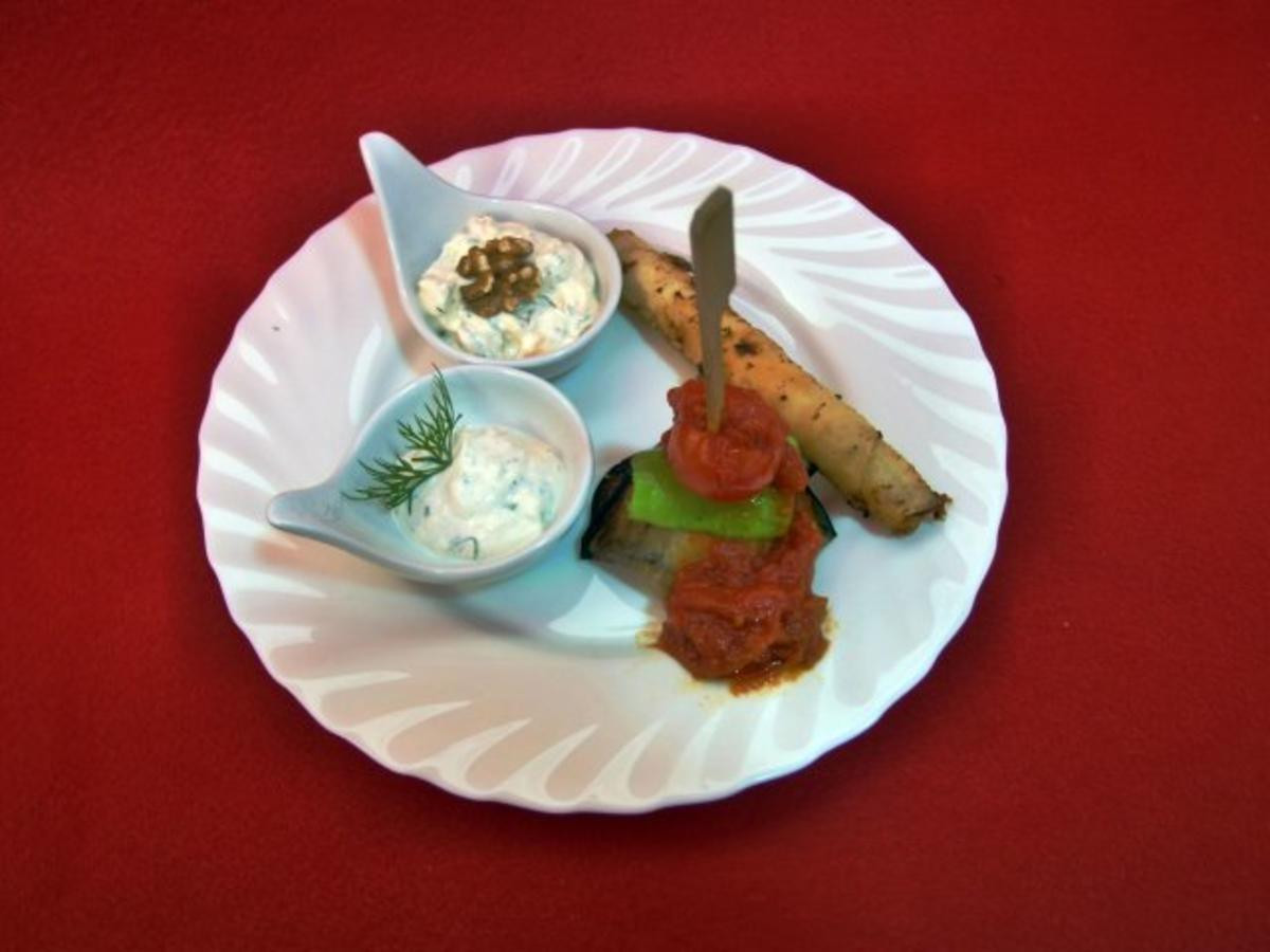 Meze tabağı - kalte und warme Vorspeisen