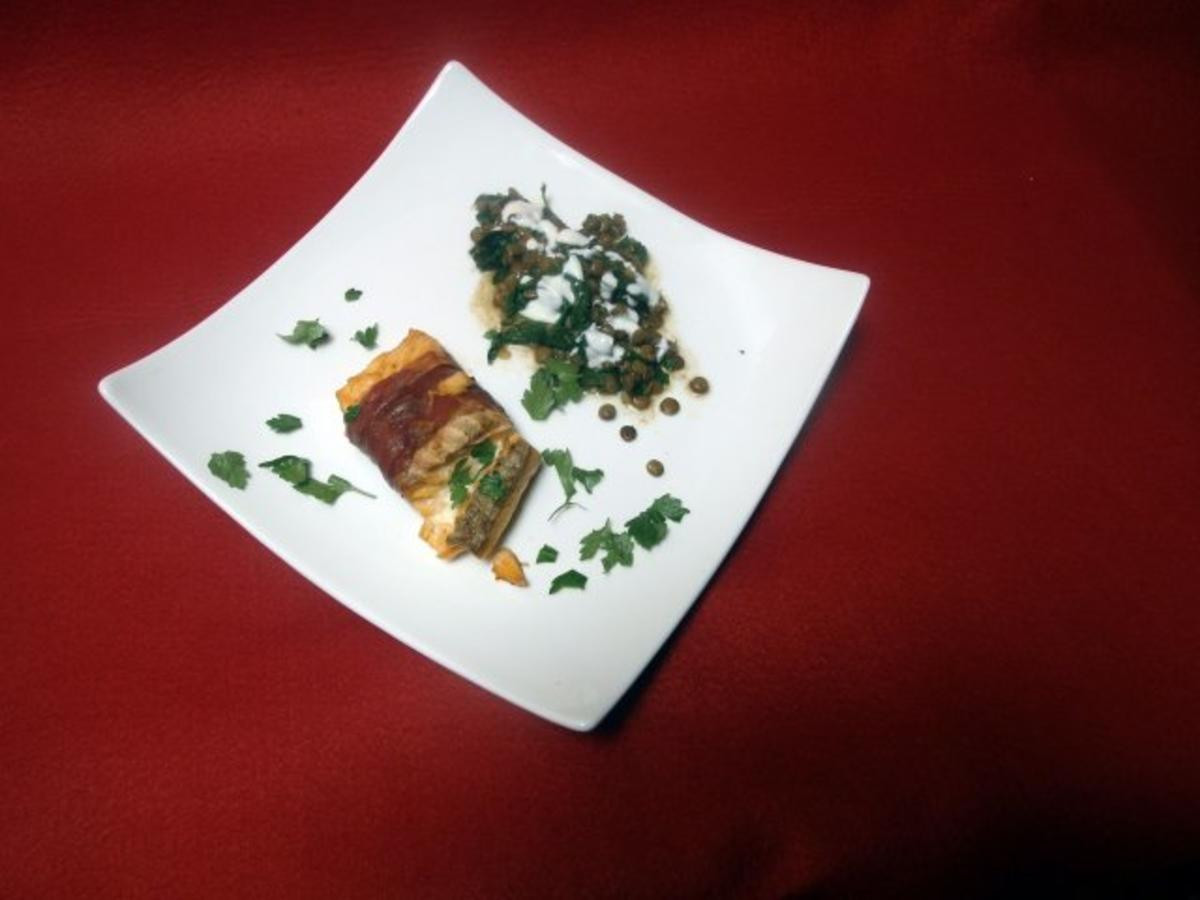 Lachsfilet im Schinkenmantel