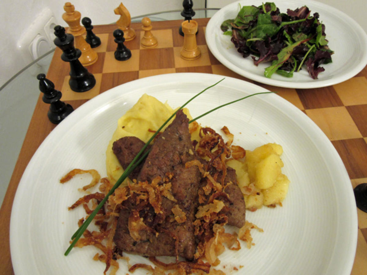 Kalbsleber mit Kartoffelpüree