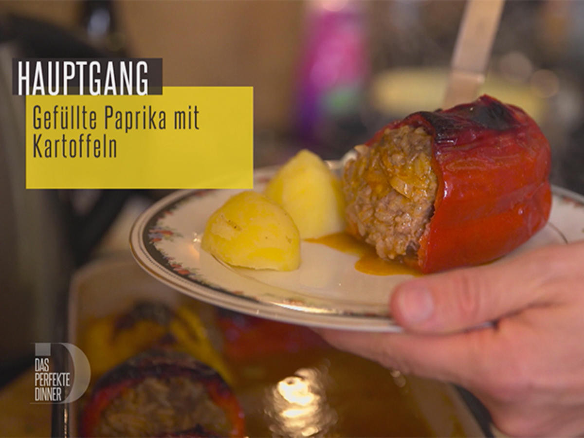Gefüllte Paprika mit Rinderhackfleisch
