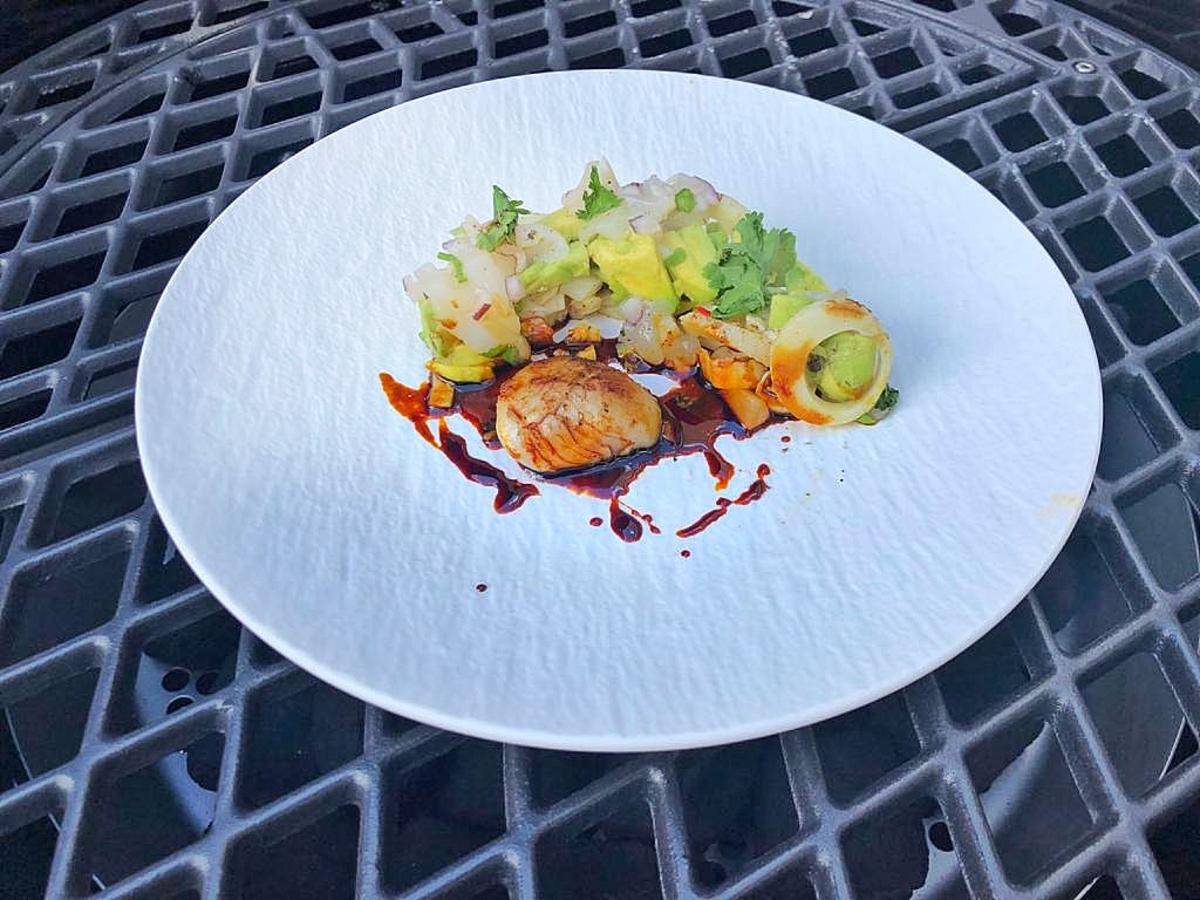 Ceviche von Jakobsmuscheln und Palmherzen (Dagmar Wöhrl)