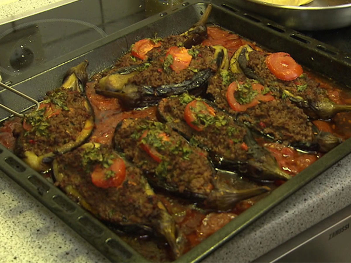 Karniyarik mit Bulgur