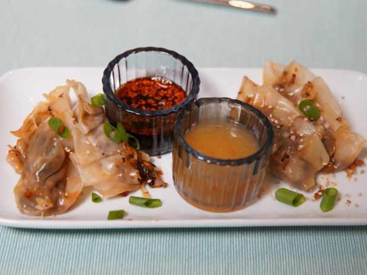 Gyoza mit zweierlei Dip