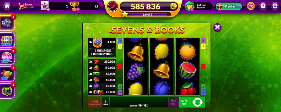 Sevens and Books-screenshot