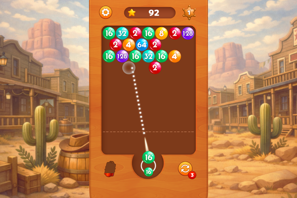 Number Bubble Shooter Wild West-screenshot