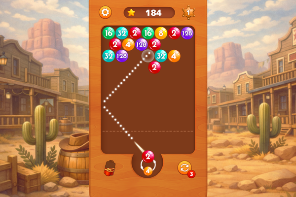 Number Bubble Shooter Wild West-screenshot