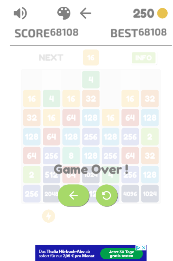 2048 Number Drop-screenshot