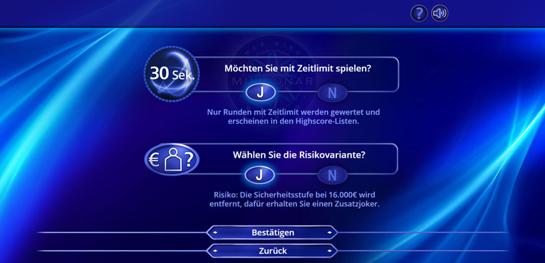 Wer wird Millionär? Trainingslager -screenshot