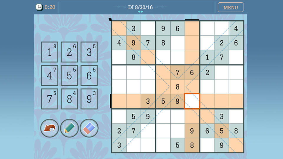 Daily Diagonal Sudoku kostenlos spielen bei RTLspiele.de