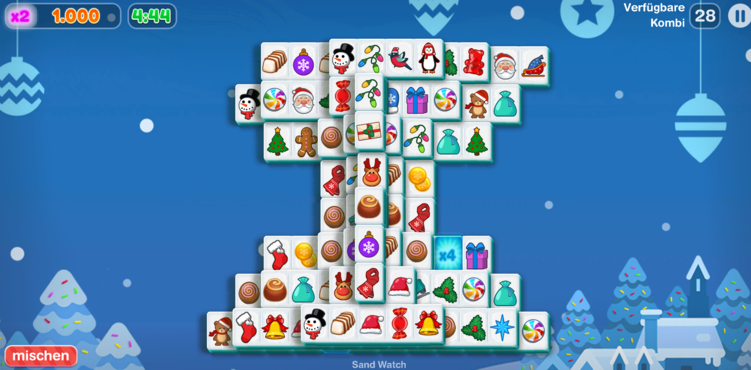 Mahjongg Candy Cane-screenshot