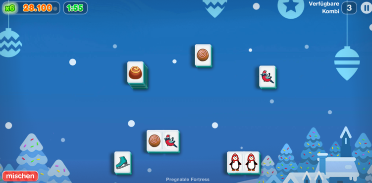 Mahjongg Candy Cane-screenshot