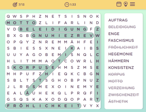 Wortsuche Rätsel-screenshot