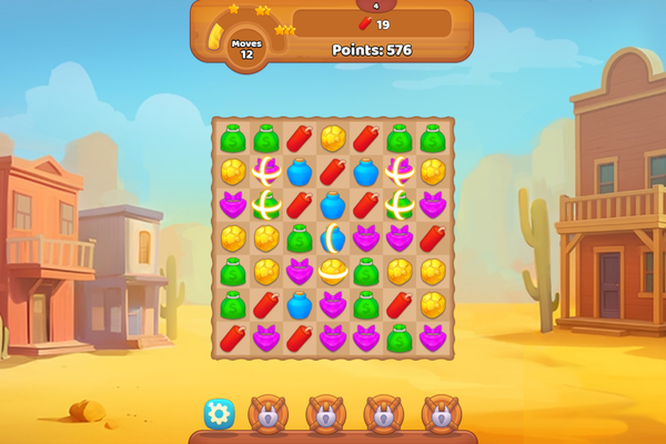 Wild West Match 3-screenshot