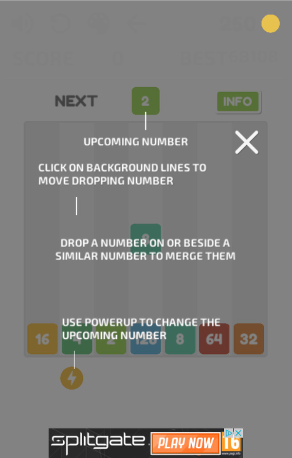 2048 Number Drop-screenshot
