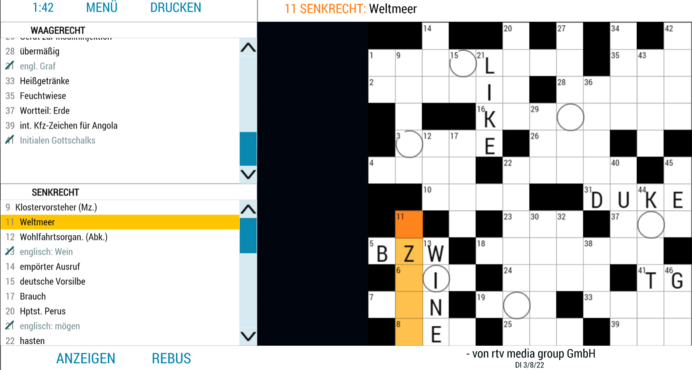 Das Tägliche Kreuzworträtsel-screenshot
