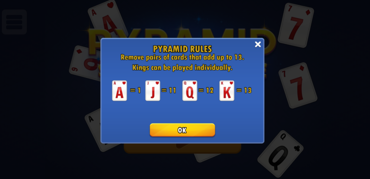 Pyramid Solitaire Blue-screenshot