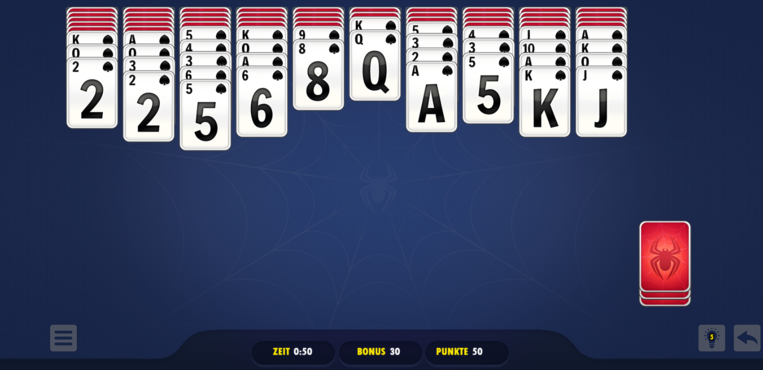 Solitaire Spider Blue-screenshot