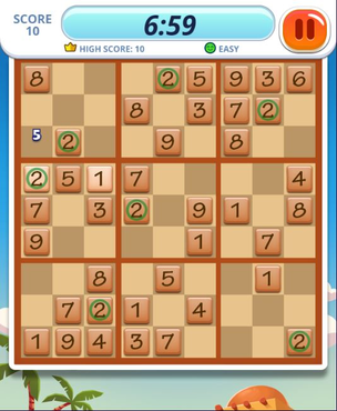 Desert Sudoku-screenshot