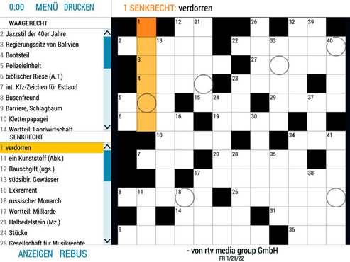 Das Tägliche Kreuzworträtsel-screenshot