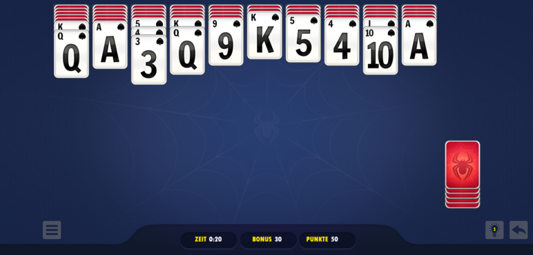 Solitaire Spider Blue-screenshot