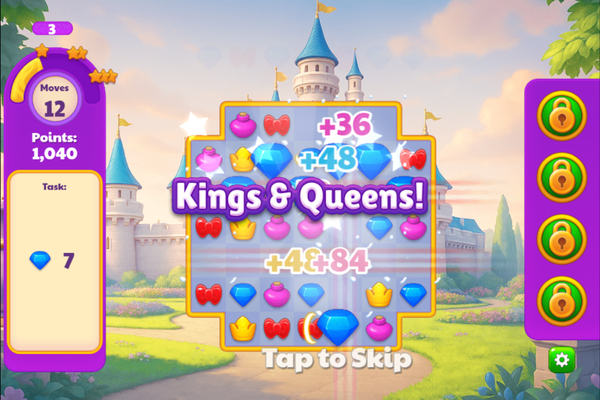 Kings and Queens Match 3-screenshot
