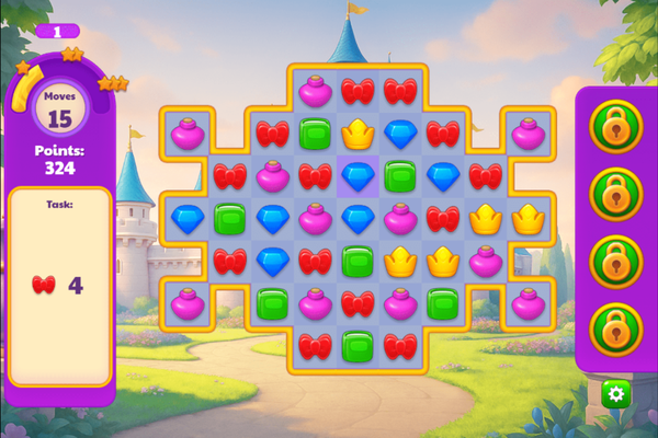 Kings and Queens Match 3-screenshot