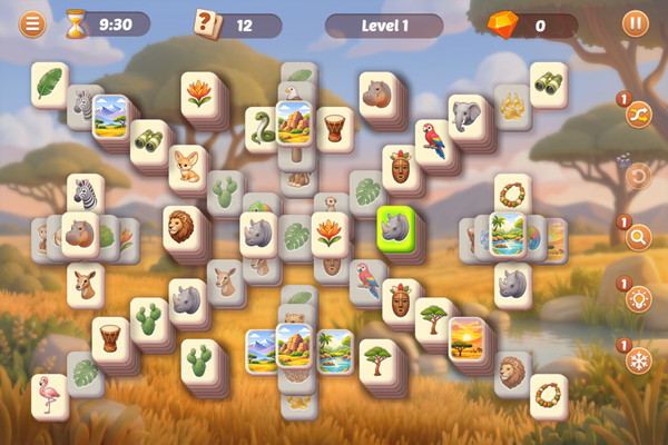 Safari Story Mahjong-screenshot