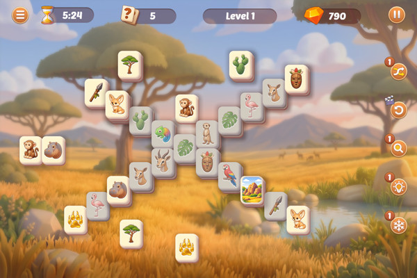 Safari Story Mahjong-screenshot