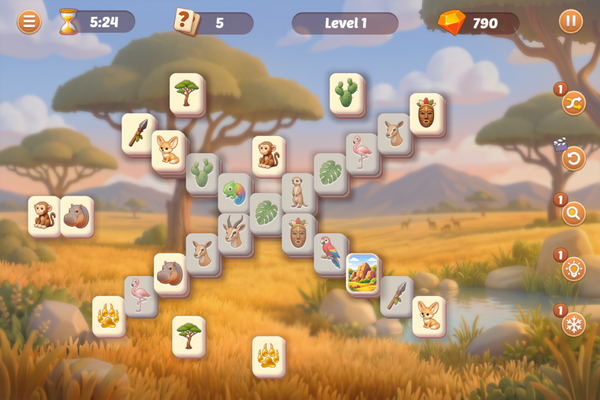 Safari Story Mahjong-screenshot