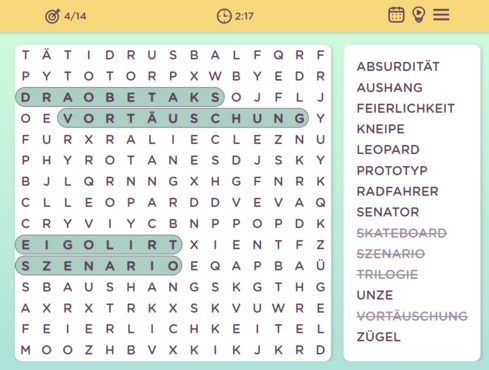 Wortsuche Rätsel-screenshot