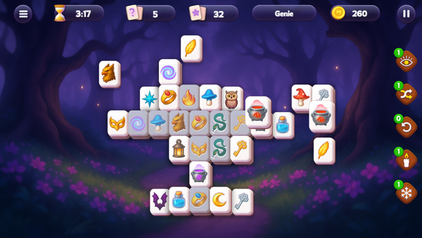 Magic and Wizards Mahjong-screenshot