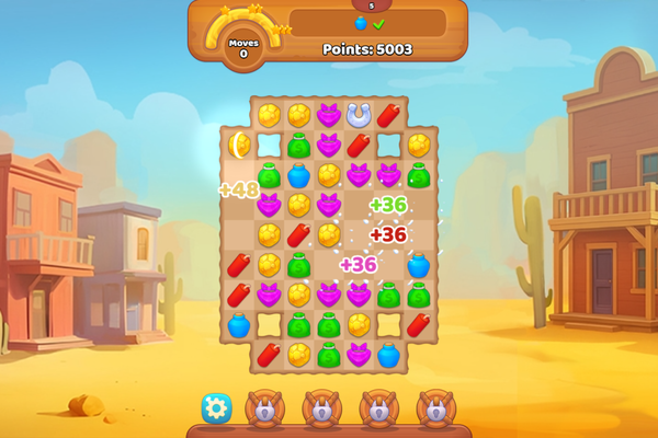 Wild West Match 3-screenshot