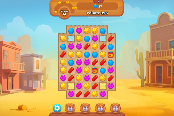 Wild West Match 3-screenshot