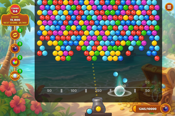 Bubble Shooter Pirate Treasures-screenshot