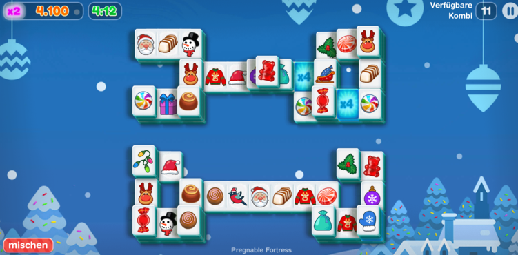 Mahjongg Candy Cane-screenshot