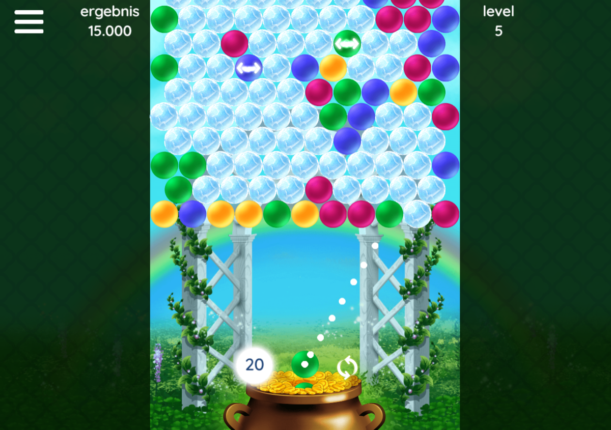 pot of luck bubble shooter