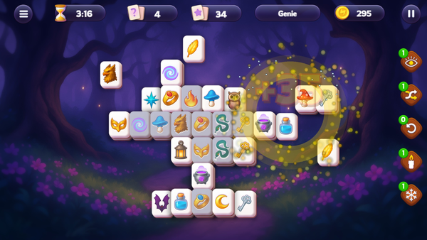 Magic and Wizards Mahjong-screenshot